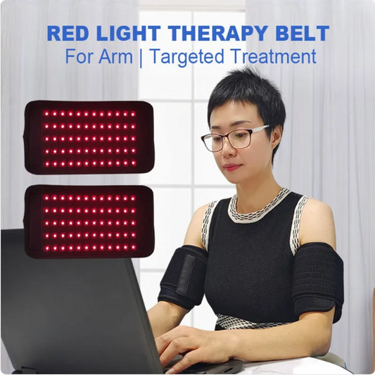 Red Light Therapy Belt in use