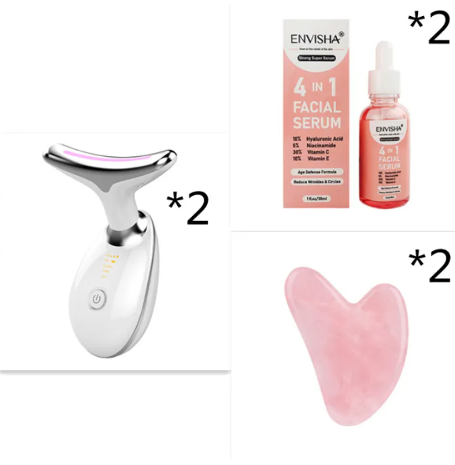 WelthVibe LED Neck & Face Firming Device — Microcurrent + Heat