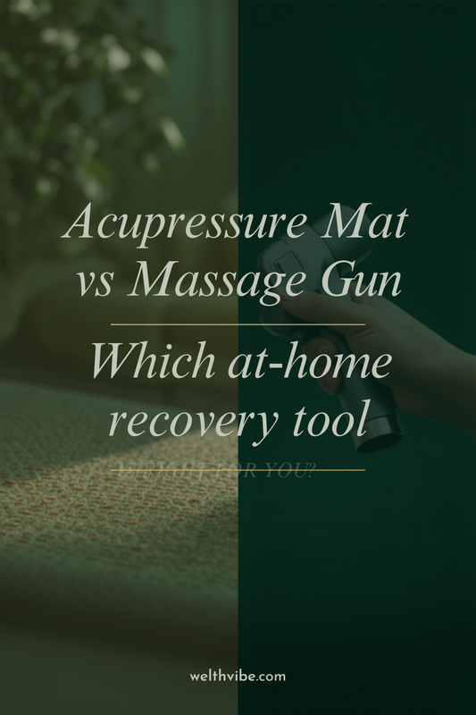 Acupressure mat vs massage gun recovery comparison