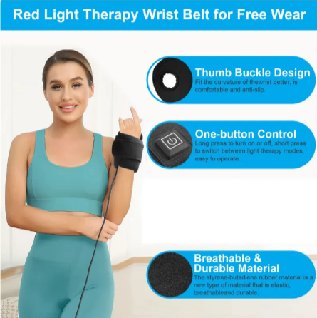 Therapy band heat and light settings