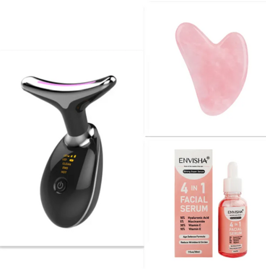 WelthVibe LED Neck & Face Firming Device — Microcurrent + Heat