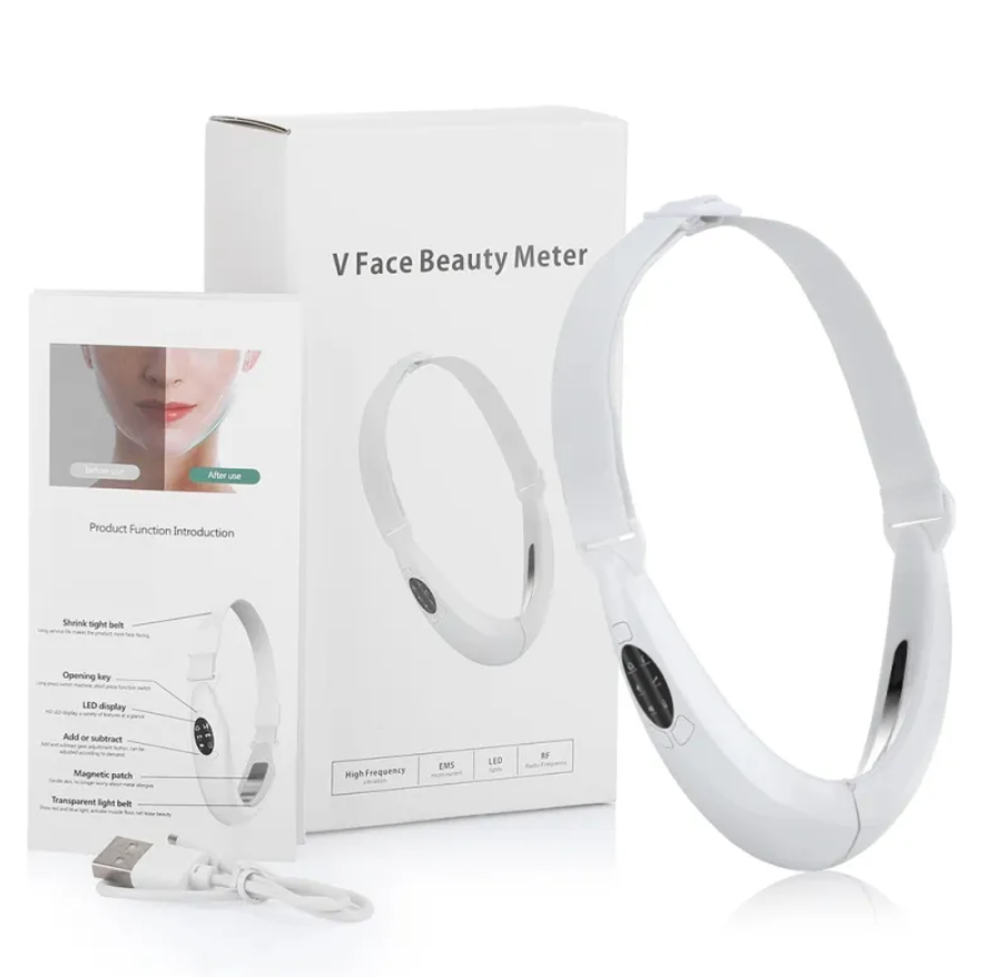 V-lifting device on cheekbones – contouring use