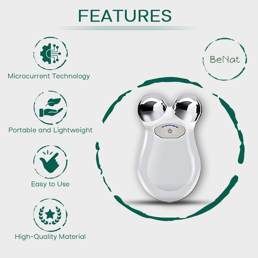 WelthVibe Microcurrent Facial Toning Wand — At-Home Lift & Sculpt