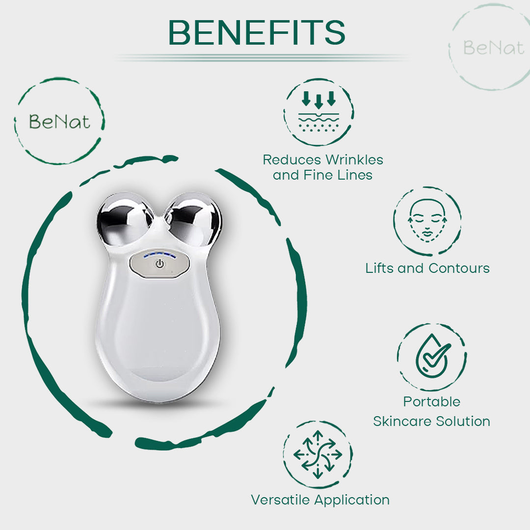 WelthVibe Microcurrent Facial Toning Wand — At-Home Lift & Sculpt