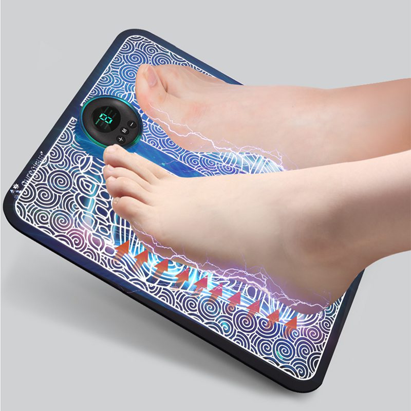 Foot massager intensity settings and controls