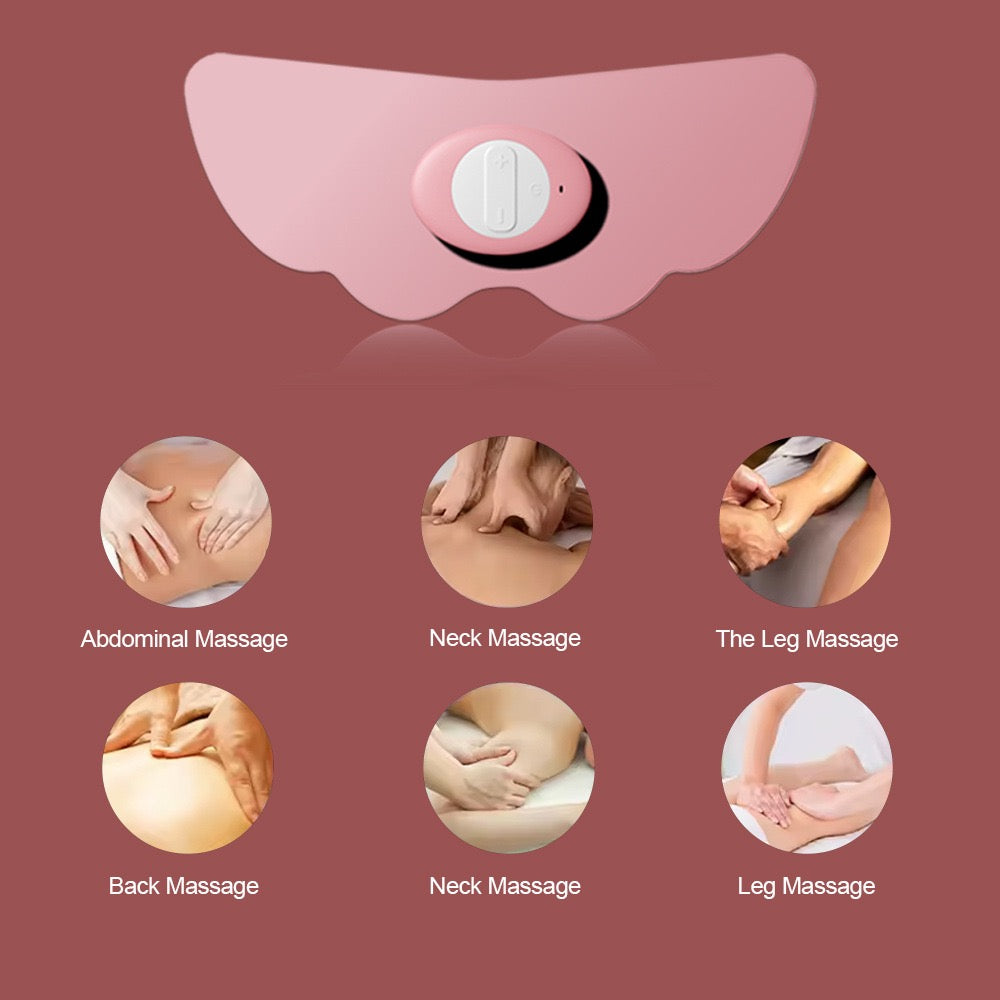 Period relief massager benefits infographic