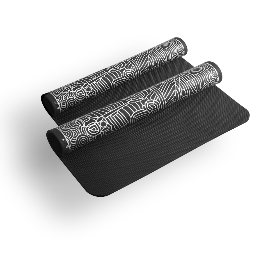 EMS foot massager in use – feet on device