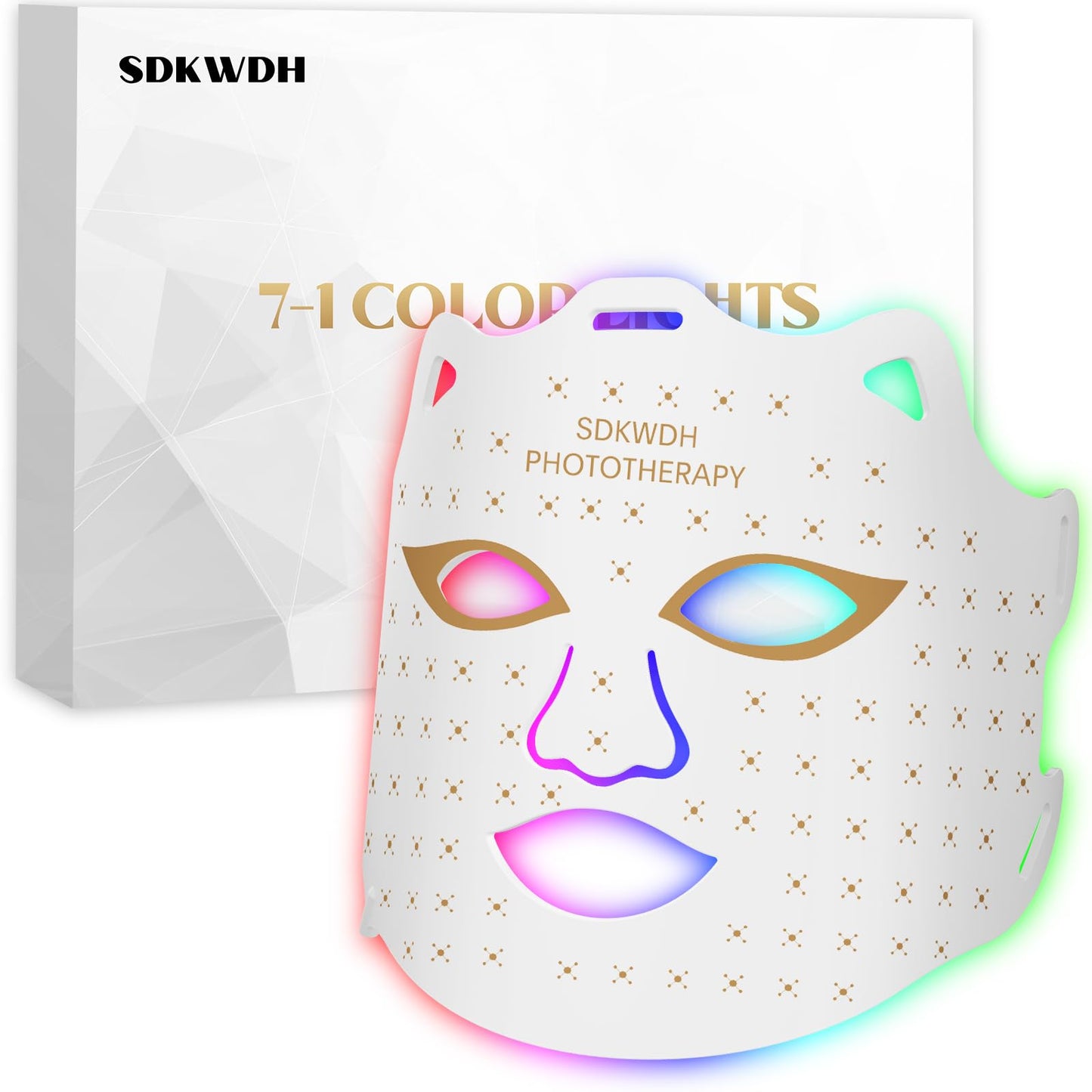 WelthVibe LED Light Therapy Face Mask — 7-Color Skin Glow