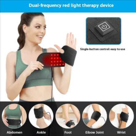 Infrared therapy band worn on knee for joint relief