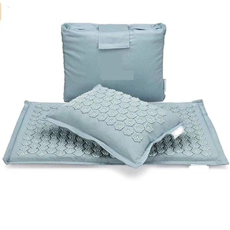 Yoga Acupressure Mat & Pillow Set | Natural Buckwheat + Coconut Palm