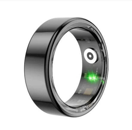 Color-changing smart health ring finish
